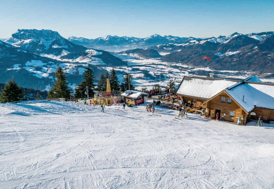 Kaiserwinkl Urlaub Winter Kössen Skifahren Hochkössen